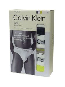 Pack de 3 slips Calvin Klein mod. Icon Cotton Strech