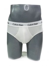 Pack Slips Calvin Klein blanco y goma a contraste