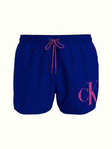 Bañador Calvin Klein Short Downstring Logo en azul 