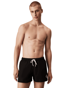 Bañador Calvin Klein CK Monogram corto en negro