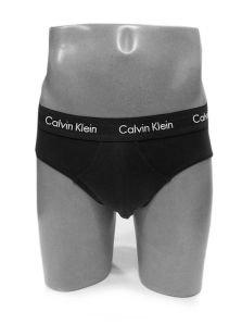 Slip de algodón de Calvin Klein en negro