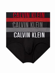 Cajita con tres slips de microfibra Calvin Klein de estilo juvenil
