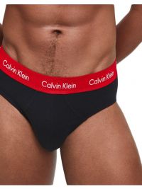3 Pack Slips Calvin Klein algodón en negro
