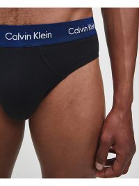 3 Pack Slips Calvin Klein algodón en negro