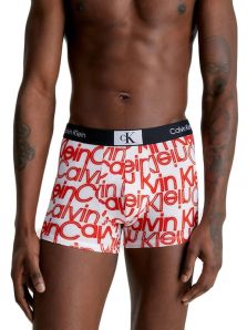 Boxer Calvin Klein mod. 1996 en algodón blanco y logo rojo