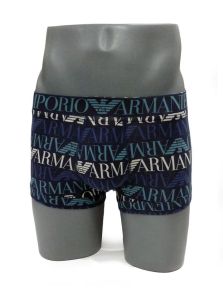 Boxer Emporio Armani en algodón logo azul marino