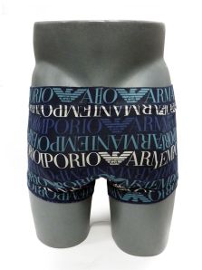 Boxer Emporio Armani en algodón logo azul marino