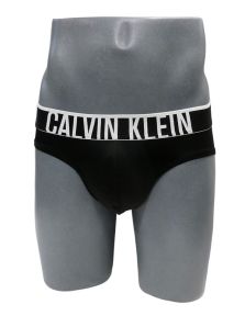 Slip Calvin Klein en microfibra en negro y cinturilla ancha
