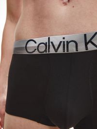 Boxer Calvin Klein de microfibra en negro y plata