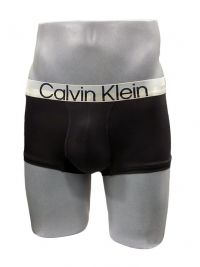 Boxer Calvin Klein de microfibra en negro y plata