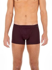 Boxer HOM H01 Tencel Soft en burdeos con abertura horizontal