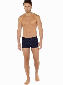 Boxer HOM en microfibra azul marino