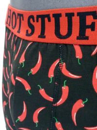 Boxer Admas Hot Stuff con chiles picantes en rojo - Navidad