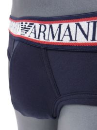 Slip Emporio Armani en algodón en azul marino