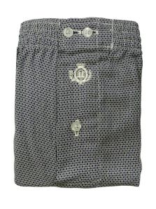 Boxer Guasch de tela calada jacquard en gris 