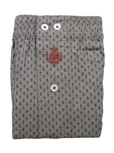 Boxer Guasch de tela calada jacquard con estampado floral