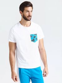 Camiseta GUESS minibolsillo con tortugas