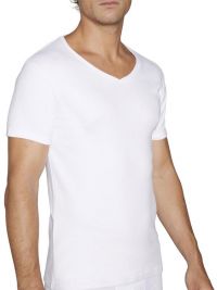 Camiseta Afelpada Ysabel Mora de m. corta y cuello pico