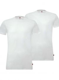 Camiseta Levi's blanca en cuello redondo