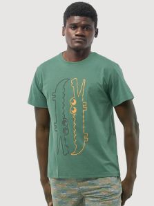Pijama Dark Elephant corto mod. Cocodrilo en verde