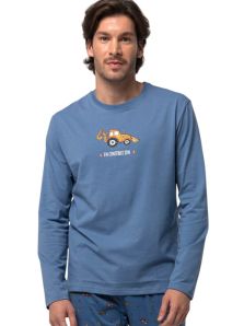 Pijama Dark Elephant de algodón mod. Construcción