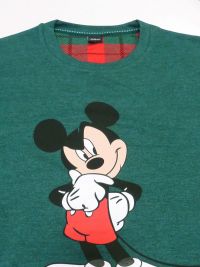 Pijama Disney de Mickey Mouse en verde con puños