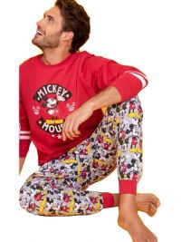 Pijama Admas Mickey Mouse afelpado con puños 
