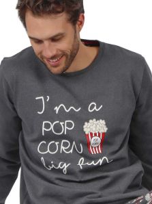 Admas pijama juvenil con palomitas pop corn