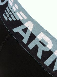 Boxer Emporio Armani en algodón en color negro con cinturilla super ancha