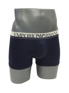 Boxer Emporio Armani de Microfibra en azul marino