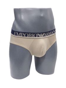 Slip Emporio Armani de Microfibra en beige-arena