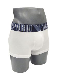 Boxer Emporio Armani de algodón megalogo en blanco
