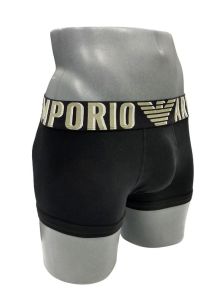 Boxer Emporio Armani de algodón megalogo en negro