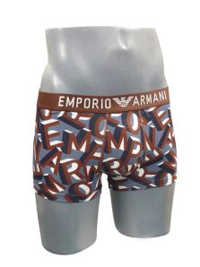 Boxer Emporio Armani de Algodón en marrón y azul
