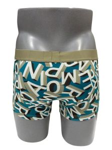 Añade un toque exclusivo con los bóxers Emporio Armani estampados en azul verdoso.