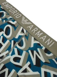 Compra los bóxers Emporio Armani en azul verdoso, perfectos para cualquier ocasión.