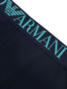 Boxer Emporio Armani de Microfibra en azul marino