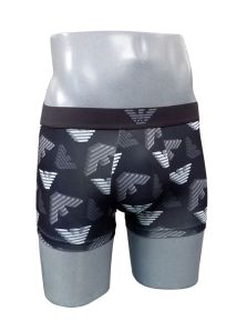 Boxer Emporio Armani de Microfibra estampado en negro