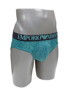 Slip Emporio Armani de Microfibra en verde azulado