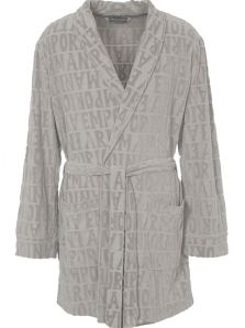 Bata de casa Emporio Armani en color gris claro