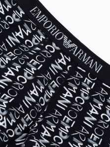 Boxer Emporio Armani en algodón estampado con logo intergral