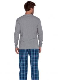 Pijama Punto Blanco Gravity de Algodón con puños