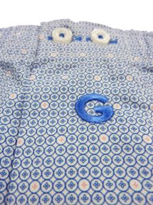 Compra ahora boxer Giulio, estilo moderno con topitos azules.
