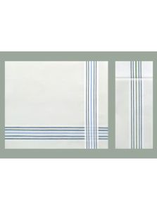 Caja con 6 pañuelos Guasch de fondo blanco y satenes de color