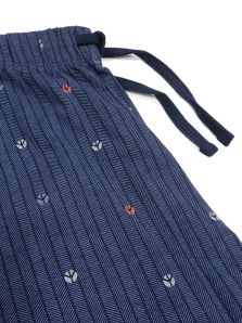 Pijama Guasch Algodón azul marino con puños y bolsillo en el pecho