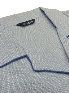 Guasch - Pijama de tela en manga larga en azul