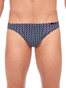 Micro Slip HOM mod. Cavalaire en microfibra estampada