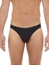 Slip HOM mod. Max estampado en microfibra en negro