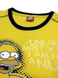 Pijama de hombre Homer Simpson con puños