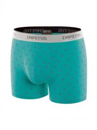 Boxer Impetus de Lyocell estampado microflores turquesa